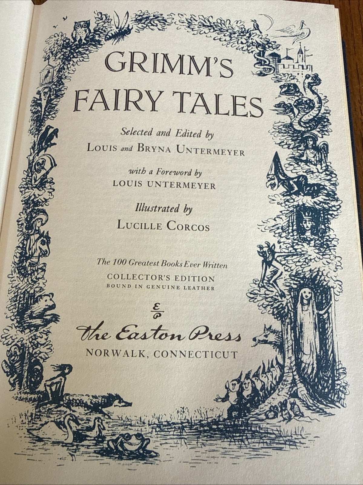 The Easton Press: "Grimm's Fairy Tales - Leather Collectors Edition HC 1980