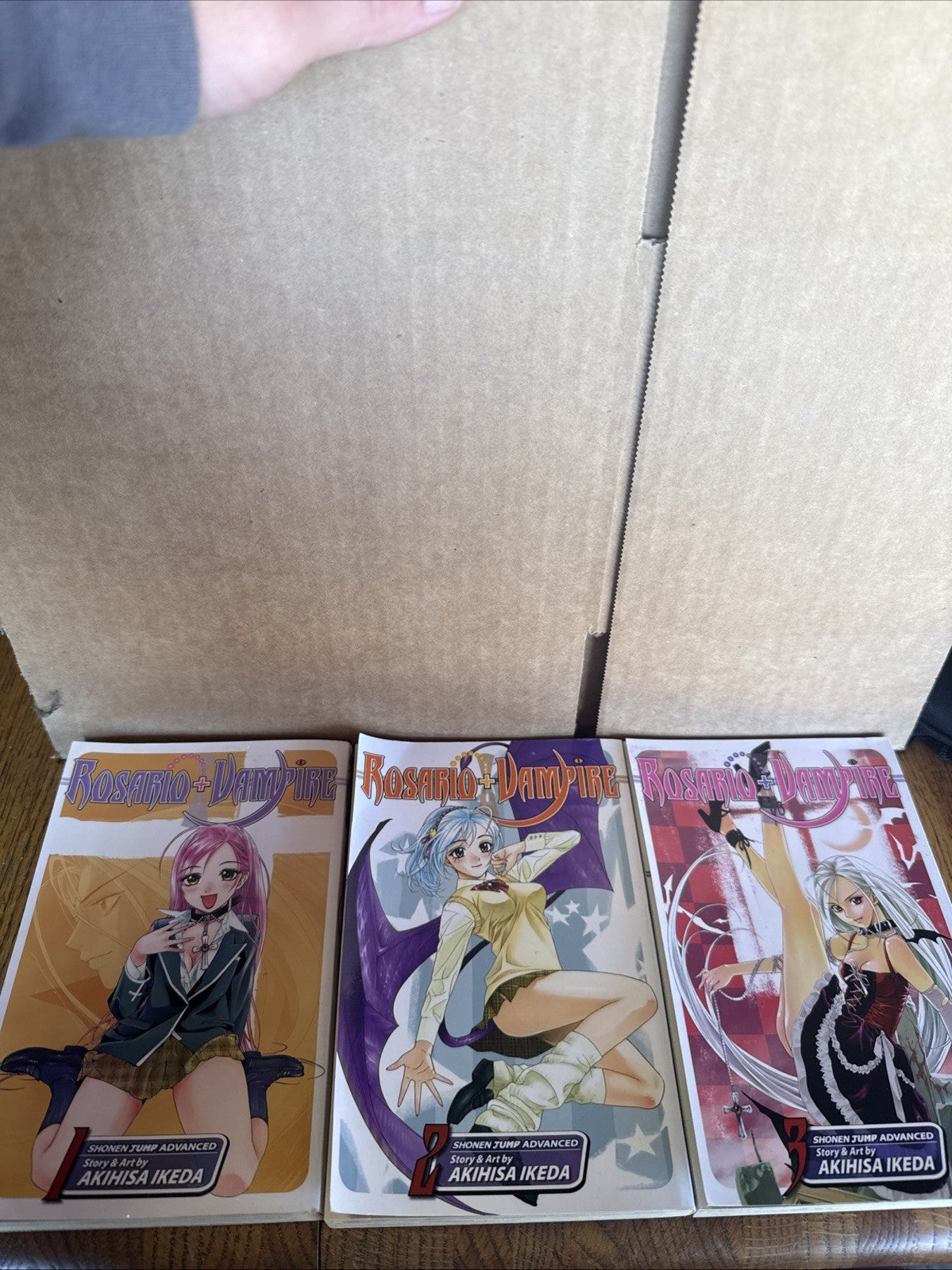 Rosario Vampire Vol. 1-3, Manga Book Softcover - Akihisa Ikeda