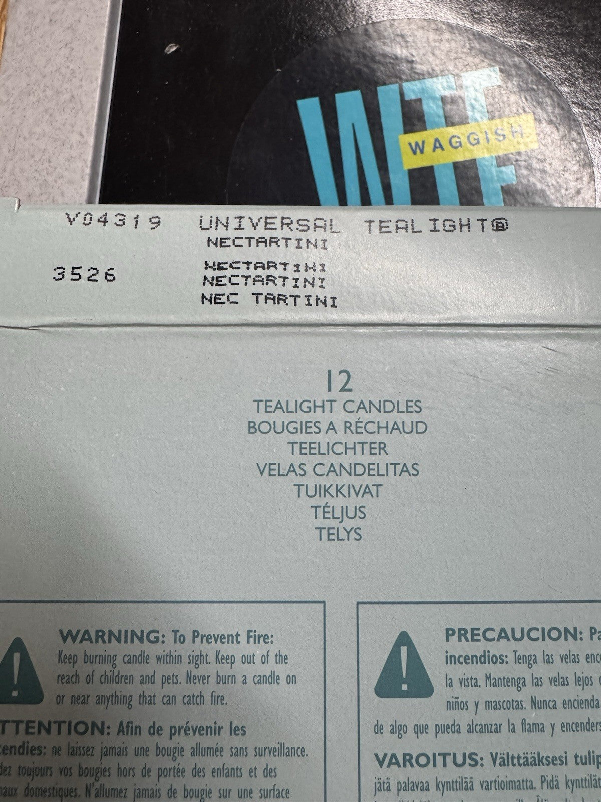Partylite NECTARTINI Box 9 Universal Tea Light Candles V04319