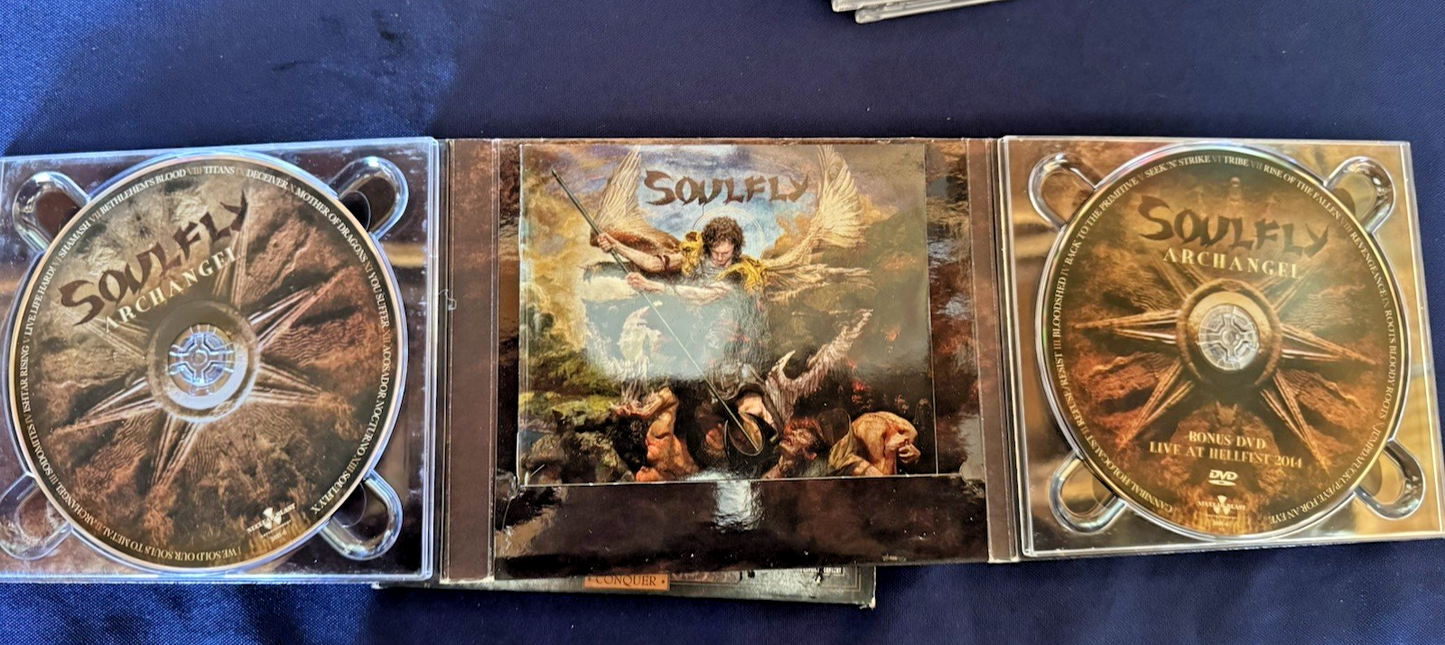 Heavy Nu Metal Metalcore Rock CD Lot Of 9 Soulfly Max Cavalera CDS