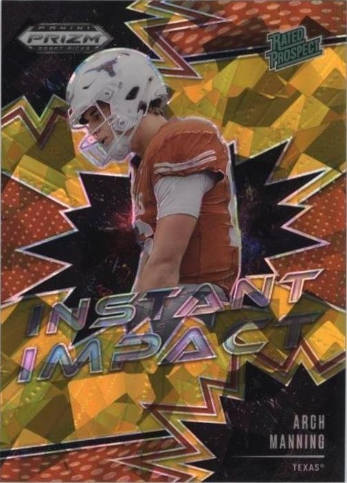 2025 Panini Prizm Draft Picks - Instant Impact Arch Manning #II-AMG Gold Ice...