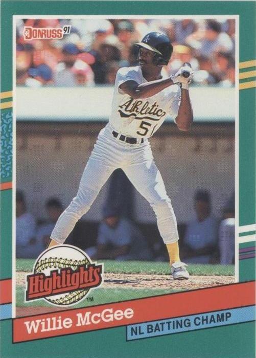 1991 Donruss - Bonus Cards Willie McGee #BC-22