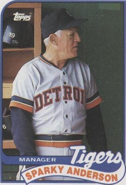 1989 Topps - Team Checklist Sparky Anderson #193