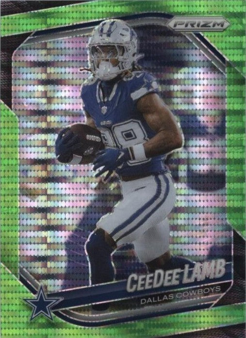 2025 Panini Prizm - CeeDee Lamb #154 Neon Green Pulsar Prizm