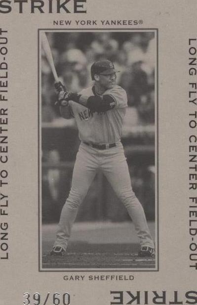 2005 Donruss Throwback Threads - 9/60 Polo Grounds Sheffield #PG-56 Strike Long