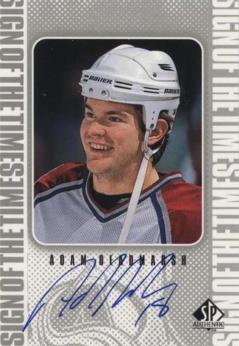 1998-99 SP Authentic - Sign of the Times Adam Deadmarsh #AD (AU)