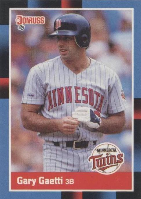 1988 Donruss - Gary Gaetti #194 Last Line Begins with In