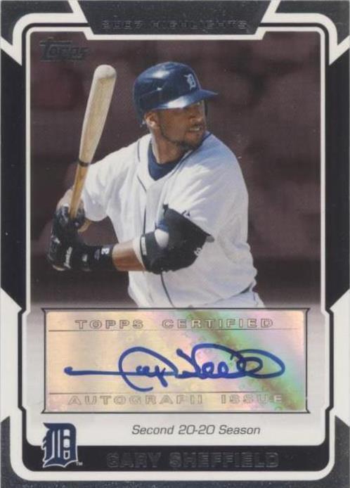 2008 Topps - Highlights Autographs Gary Sheffield #HA-GS (AU)