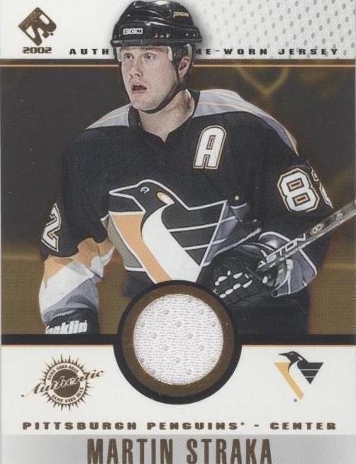 2001-02 Pacific Private Stock - Game-Used Gear Martin Straka #85 (MEM)