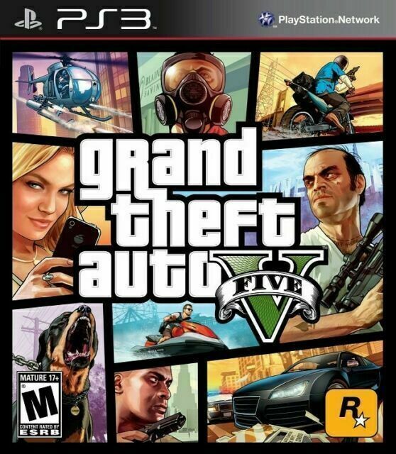 Grand Theft Auto V PS3 GTA 5 (Sony PlayStation 3, 2013)