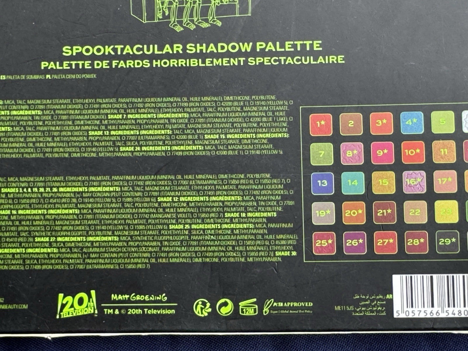 Makeup Revolution x The Simpsons-Spooktacular Treehouse of Horror Shadow Palette