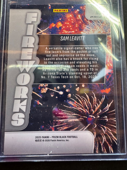 Sam Leavitt Prizm Silver Fireworks 🎆 