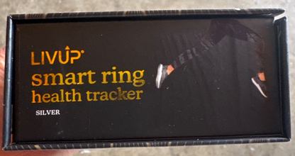 Livup Smart Ring Health Tracker Silver Size 8