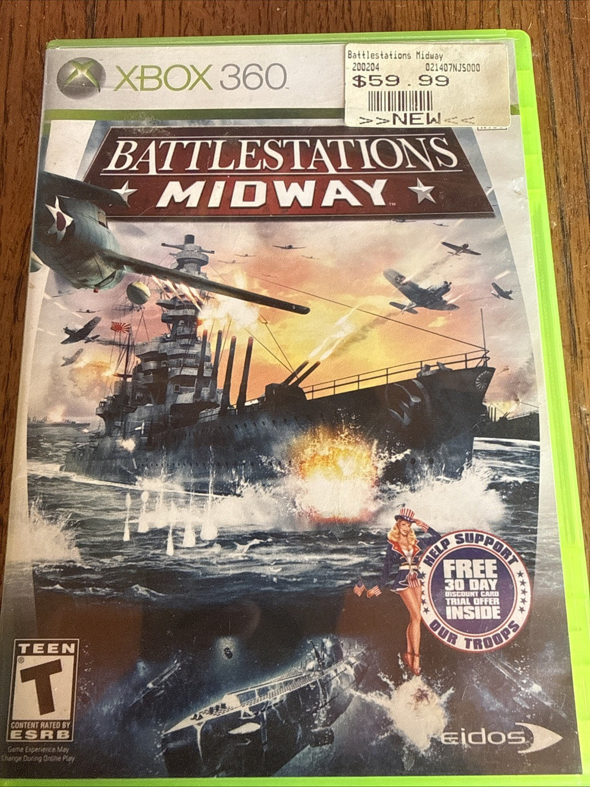 Battlestations: Midway (Microsoft Xbox 360, 2007) With Manual