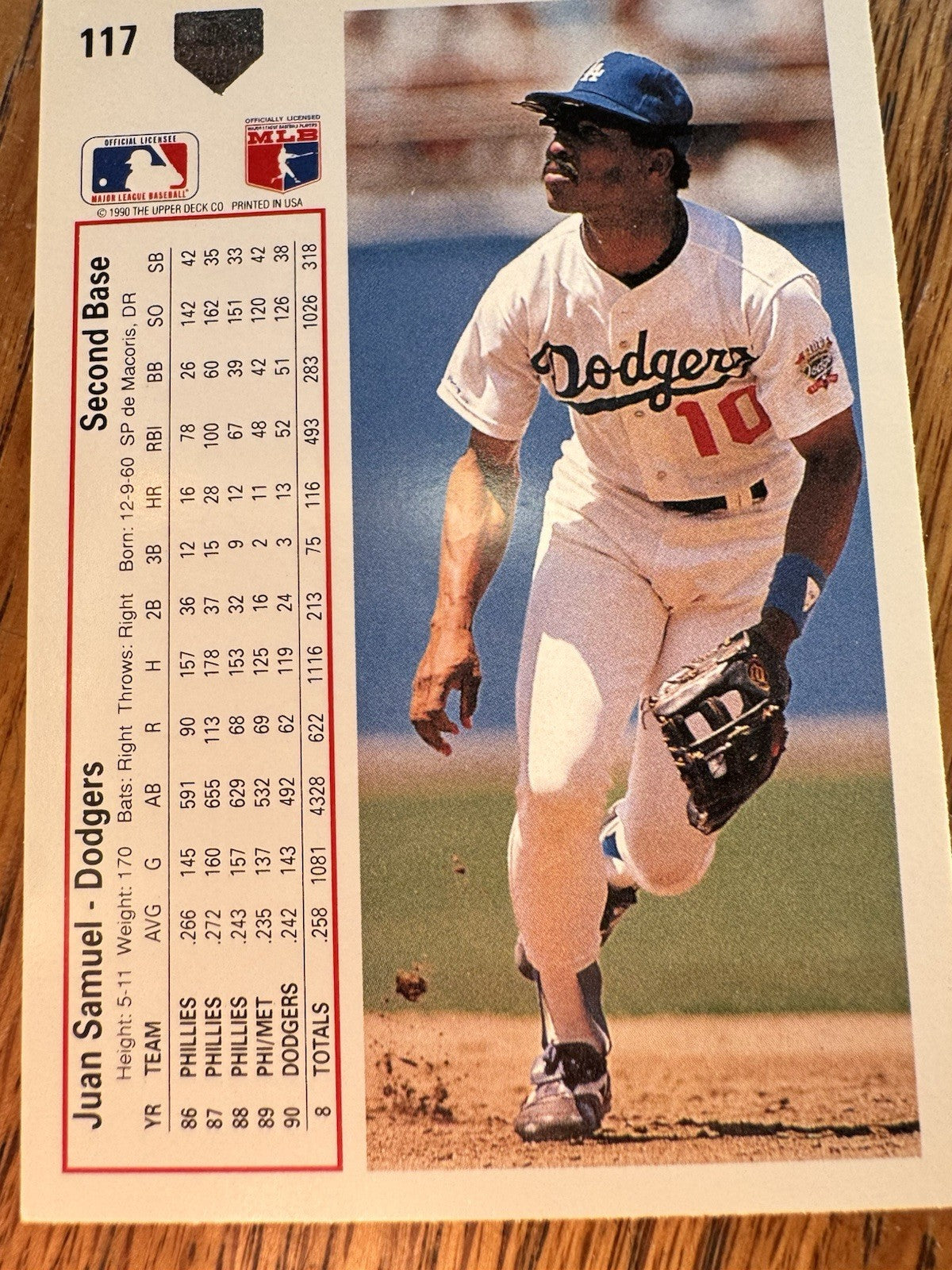 1991 Upper Deck - Juan Samuel #117