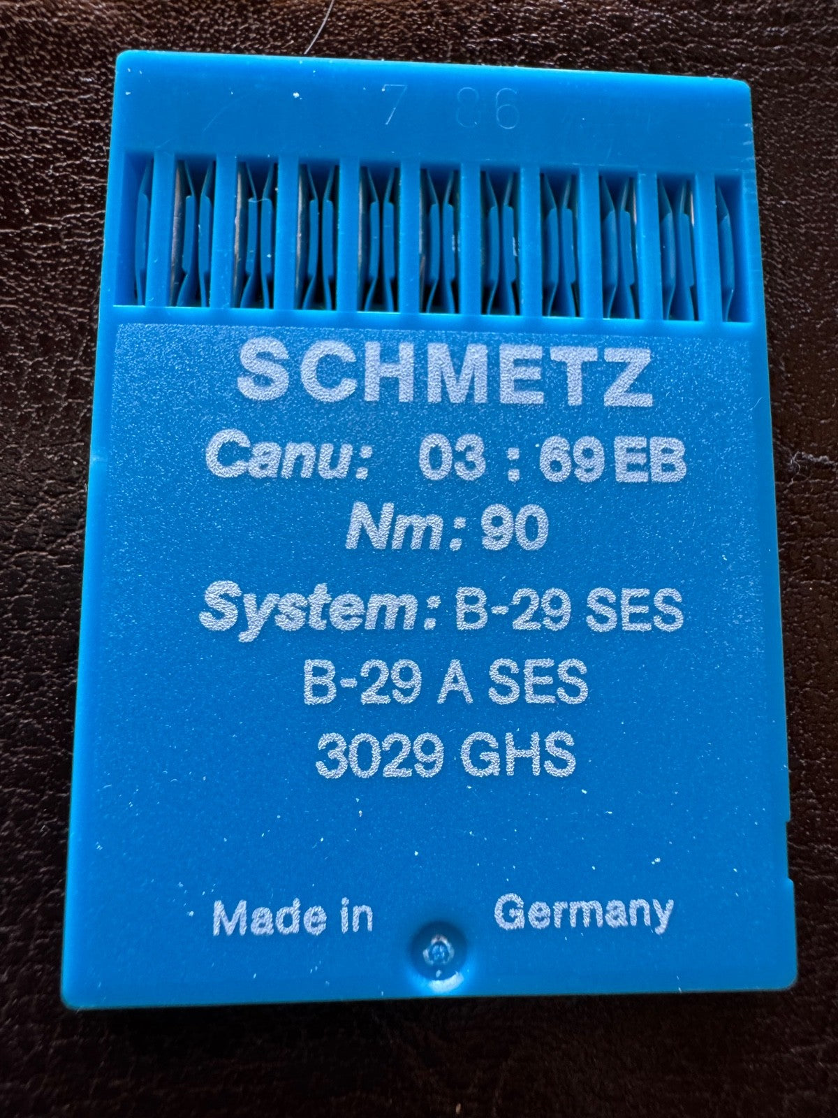 *NOS* CANU: 3:369 -#90 SCHMETZ- 9 PACK OF 10 SEWING MACHINE NEEDLES (PK. 10)