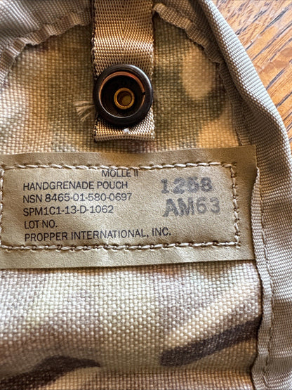 USGI OCP Multicam Molle II Hand Grenade Pouch