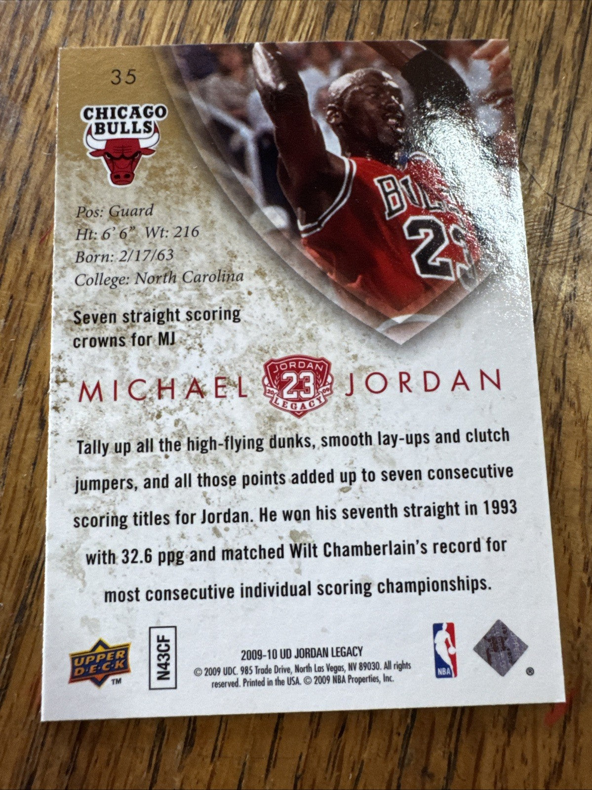 2009-10 Upper Deck Jordan Legacy - Michael Jordan #35