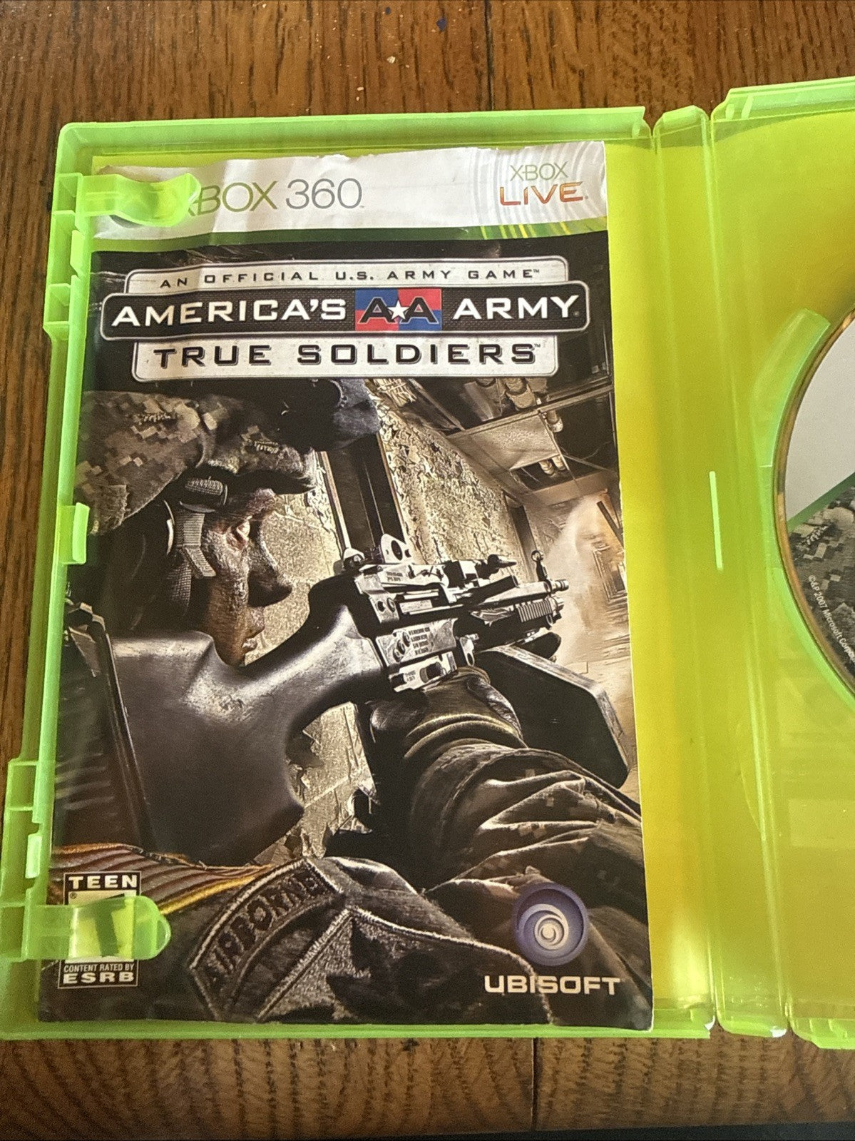 America's Army: True Soldiers (Microsoft Xbox 360, 2007) CIB Complete w/ Manual