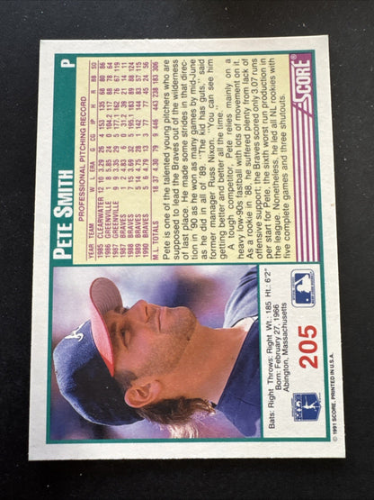 1991 Score - Pete Smith #205