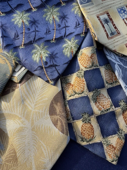 LOT OF 9  Tommy Bahama Hawaiian Neckties  AWESOME TIES