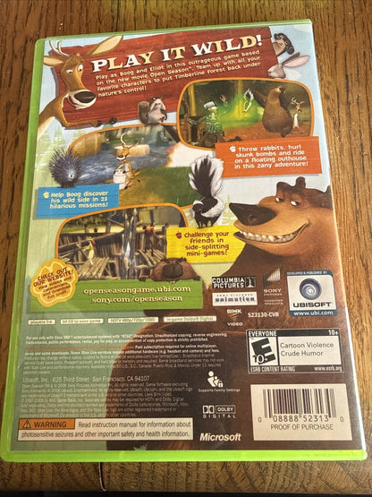 Open Season (Microsoft Xbox 360, 2006) No Manual