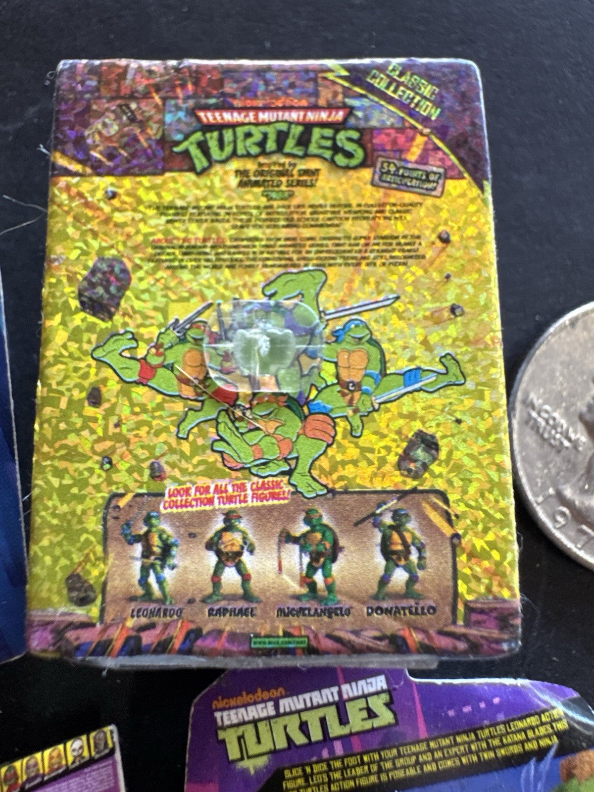 LOT OF 4 Zuru MINI BRANDS Toys NINJA TURTLES RAFAEL Metallic RARE!!!