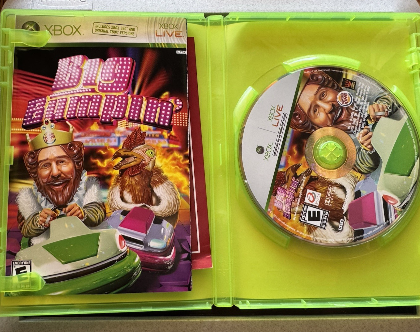 Big Bumpin' Microsoft Xbox and Xbox 360 Burger King Games Blitz Everyone