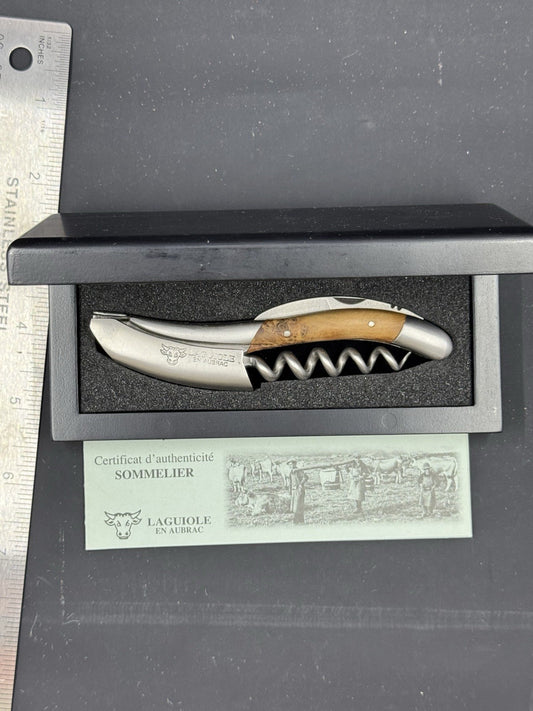 Laguiole en Aubrac Sommelier Corkscrew Handmade France w Box