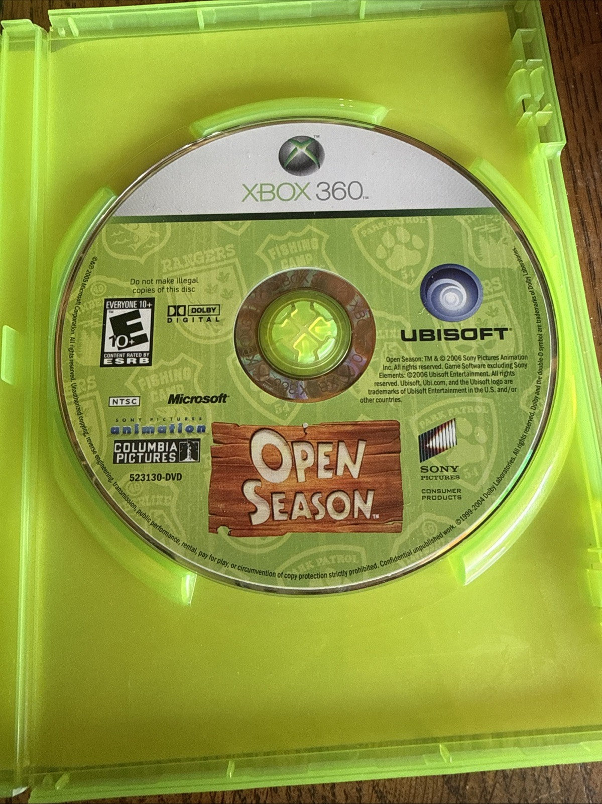 Open Season (Microsoft Xbox 360, 2006) No Manual