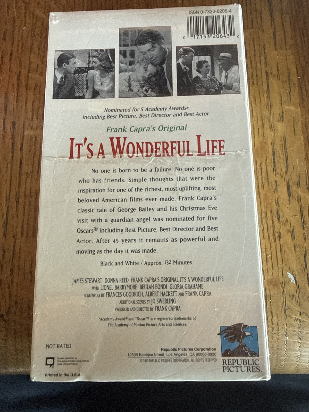 Its a Wonderful Life (VHS, 1993, Uncut Slipsleeve)
