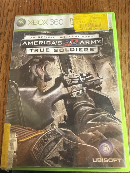 America's Army: True Soldiers (Microsoft Xbox 360, 2007) CIB Complete w/ Manual