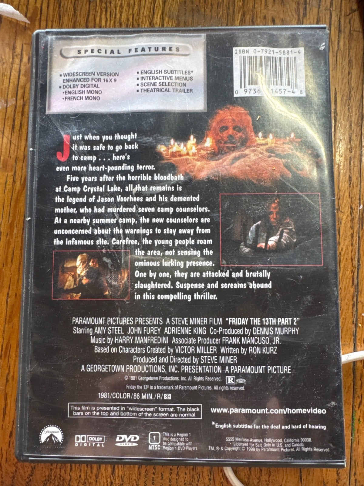 Friday The 13th, Part 2 DVDs