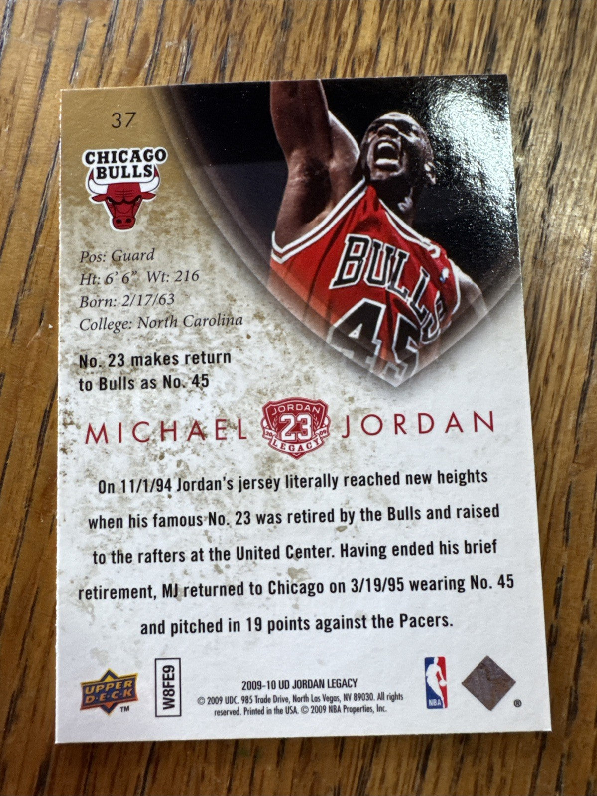 2009-10 Upper Deck Jordan Legacy - Michael Jordan #38