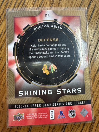 2013-14 Upper Deck - Shining Stars Defense Duncan Keith #D5