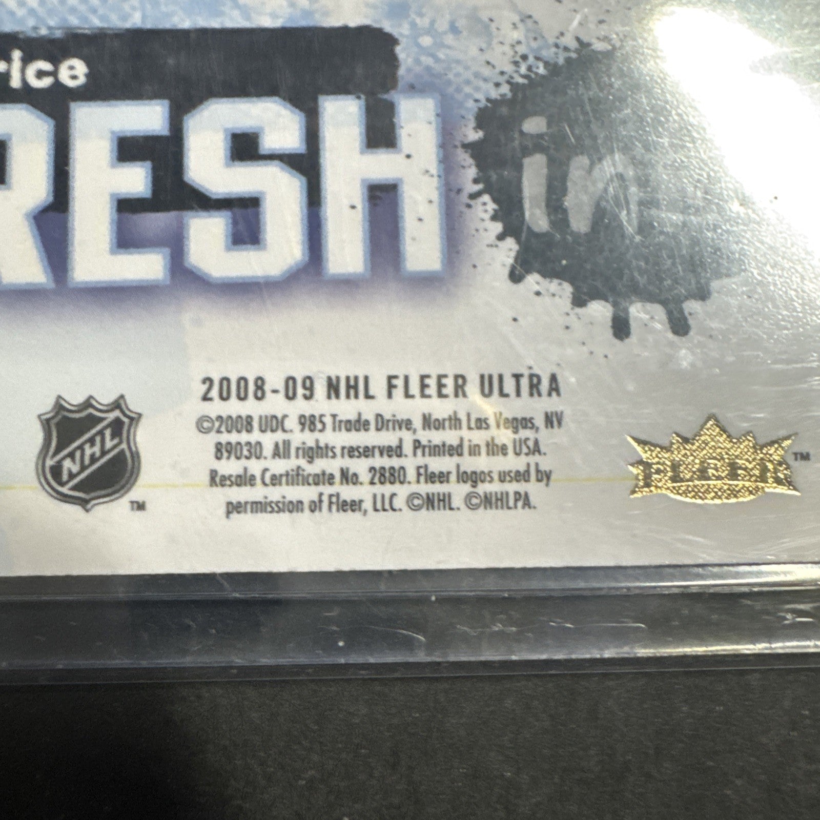 Rare!!2008-09 Fleer Ultra Fresh Ink Carey price  #FI-CP Auto