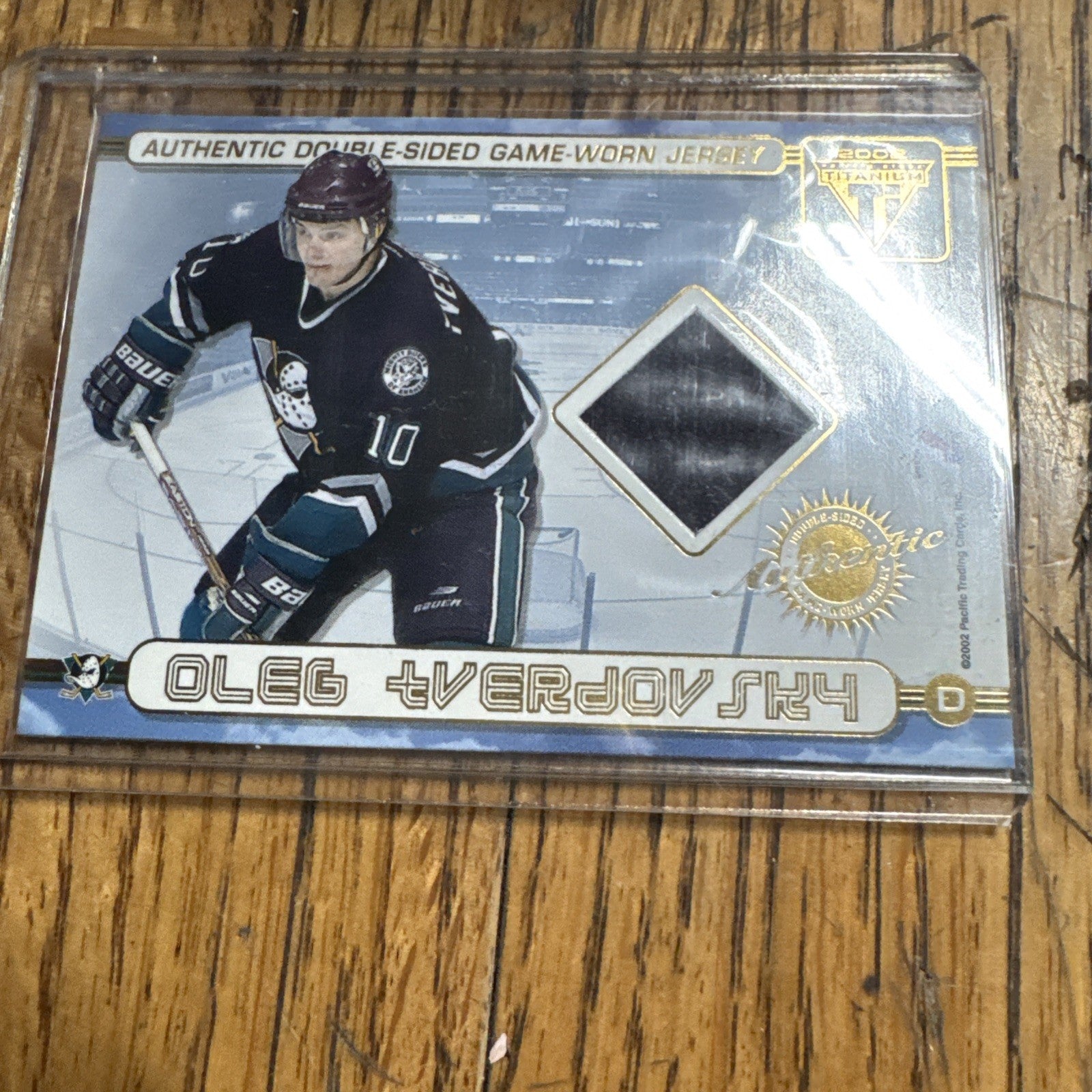2001-02 Pacific Private Stock Titanium - Authentic Double-Sided Game-Worn Jersey