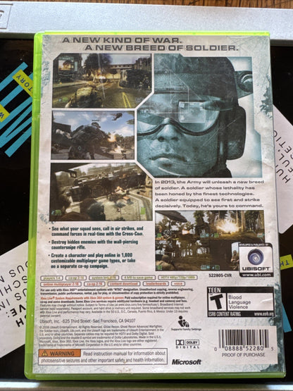 Tom Clancy's Ghost Recon: Advanced Warfighter (Microsoft Xbox 360, 2006)
