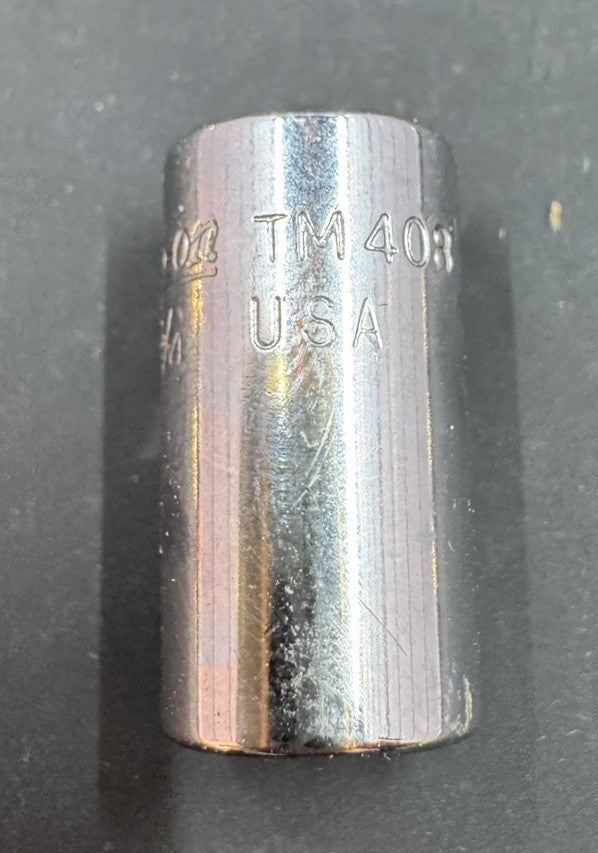 SNAP ON TM408,  1/4" DRIVE, 1/4" SOCKET, SHALLOW, 8 POINT *STAR SOCKET*