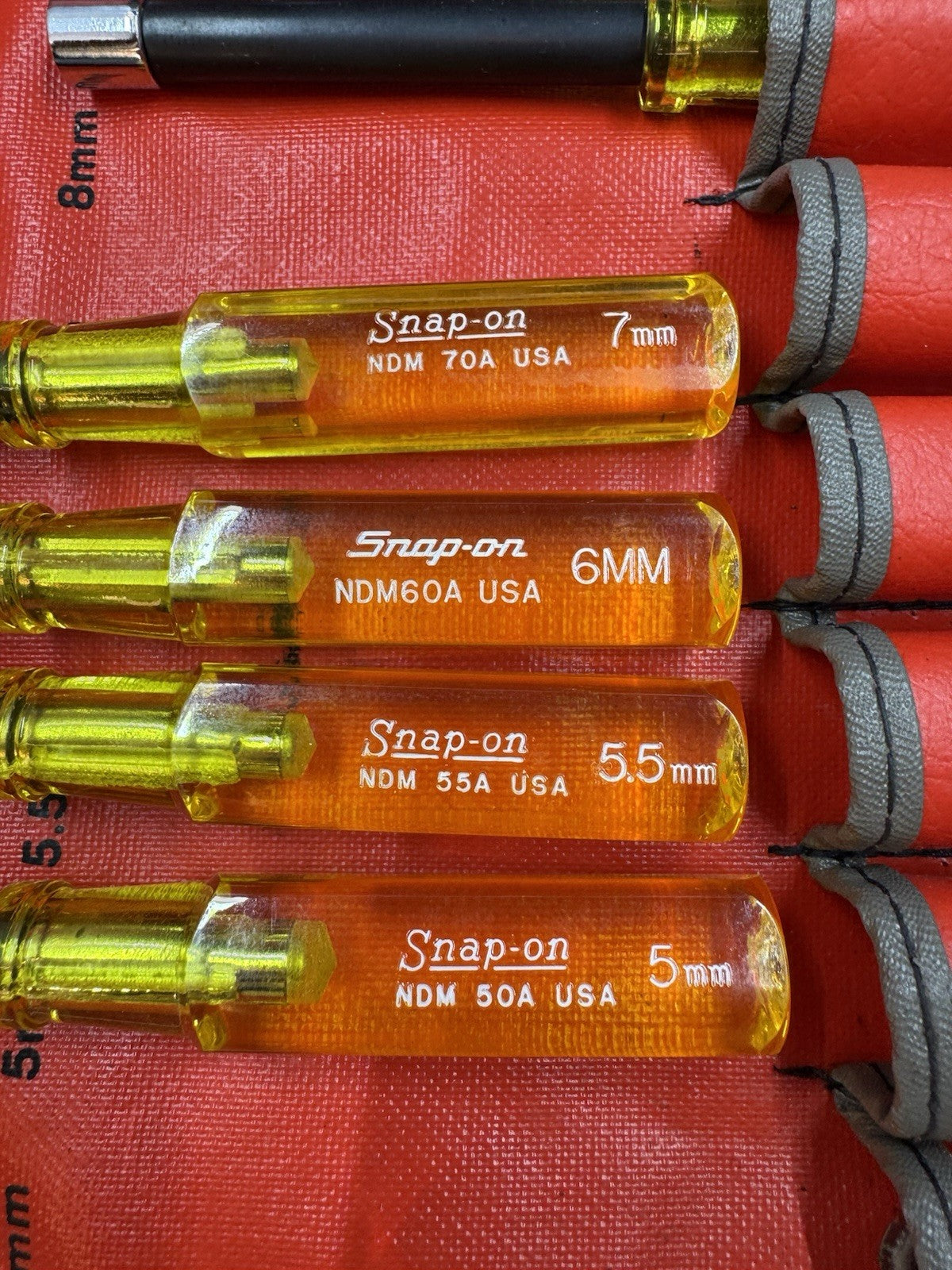 Snap On Metric Nut Driver Set With Case