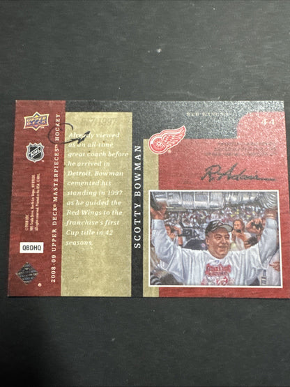 2008-09 Upper Deck Masterpieces - Scotty Bowman #44