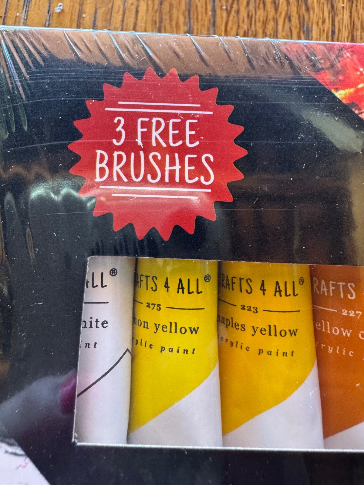 Crafts for All. 24 Acrylic Paint Set with 3 free brushes. Brand New!!! 