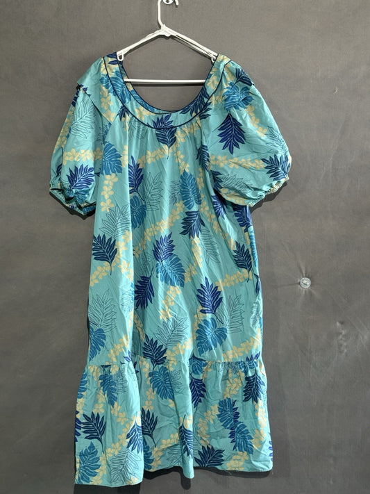 Vintage Good Times Floral Hawaiian Dress, Made In Hawaii,size 3xl