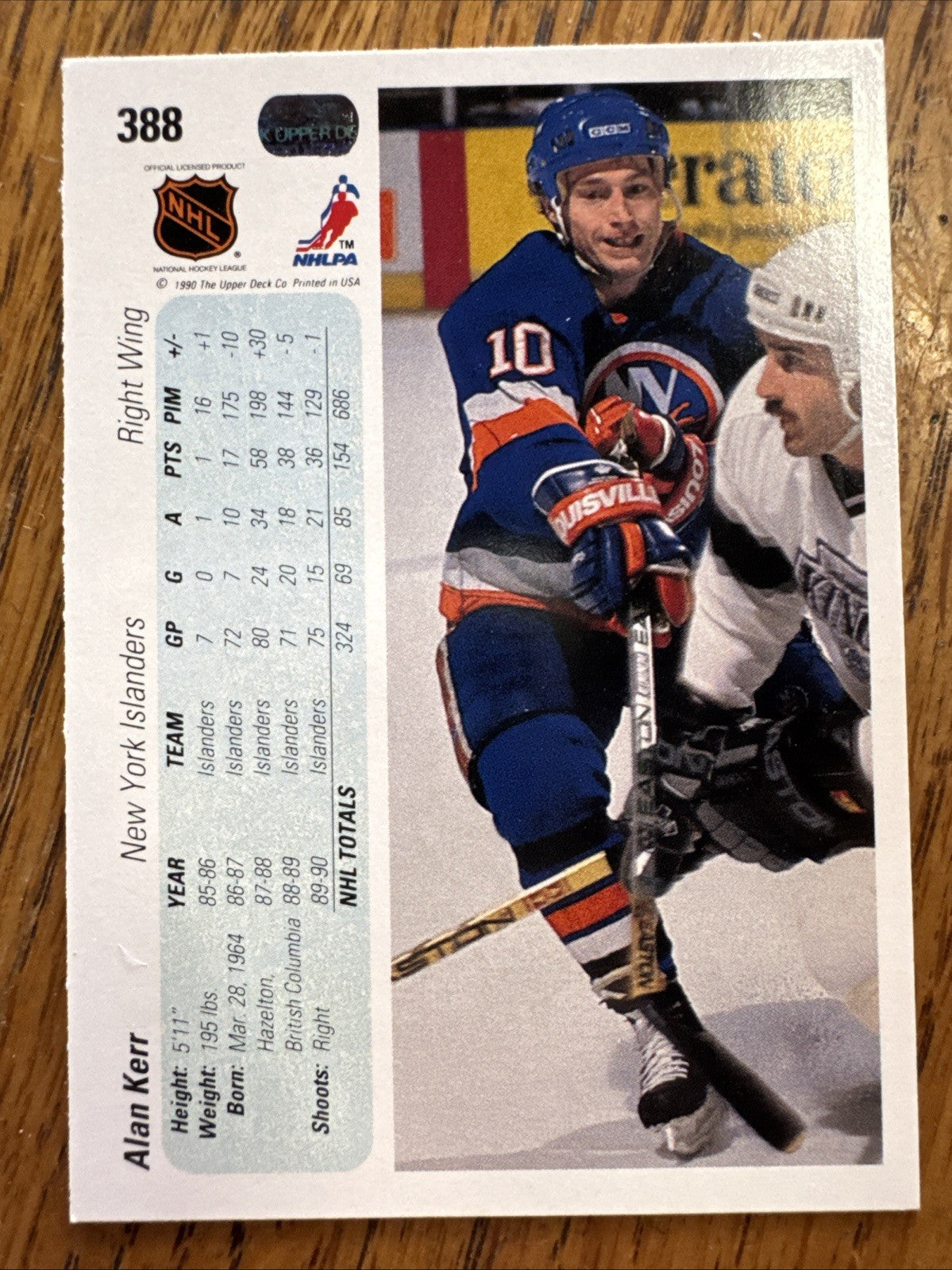 1990-91 Upper Deck - Alan Kerr #388