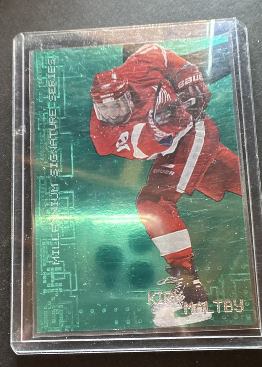1999-00 In the Game Be A Player Millennium Signature Series - Kirk Maltby #93...