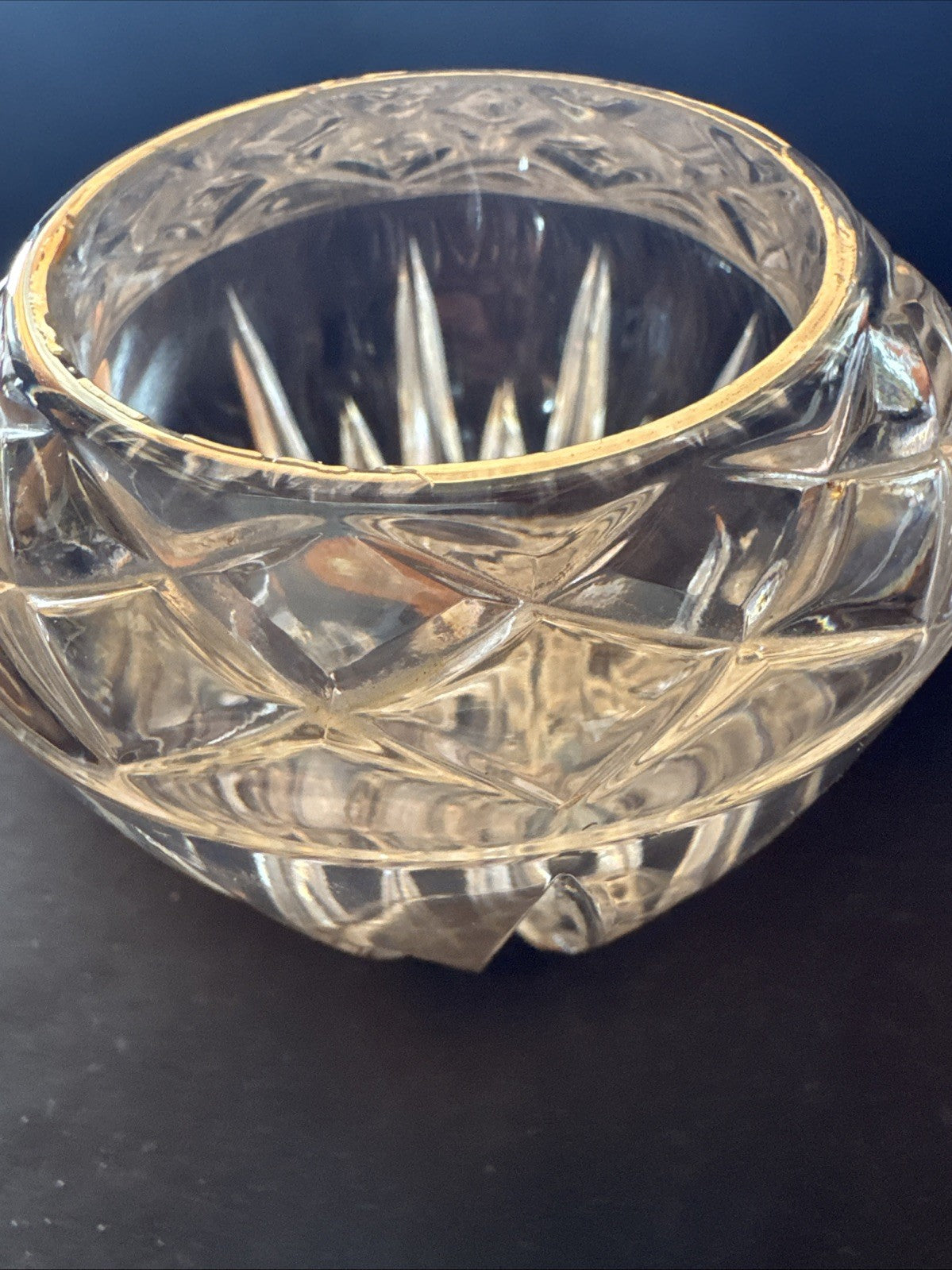 Princess House Cut Glass Heavy Crystal Votive Tea Light Candle Holder 
