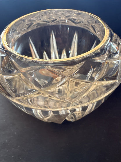 Princess House Cut Glass Heavy Crystal Votive Tea Light Candle Holder 