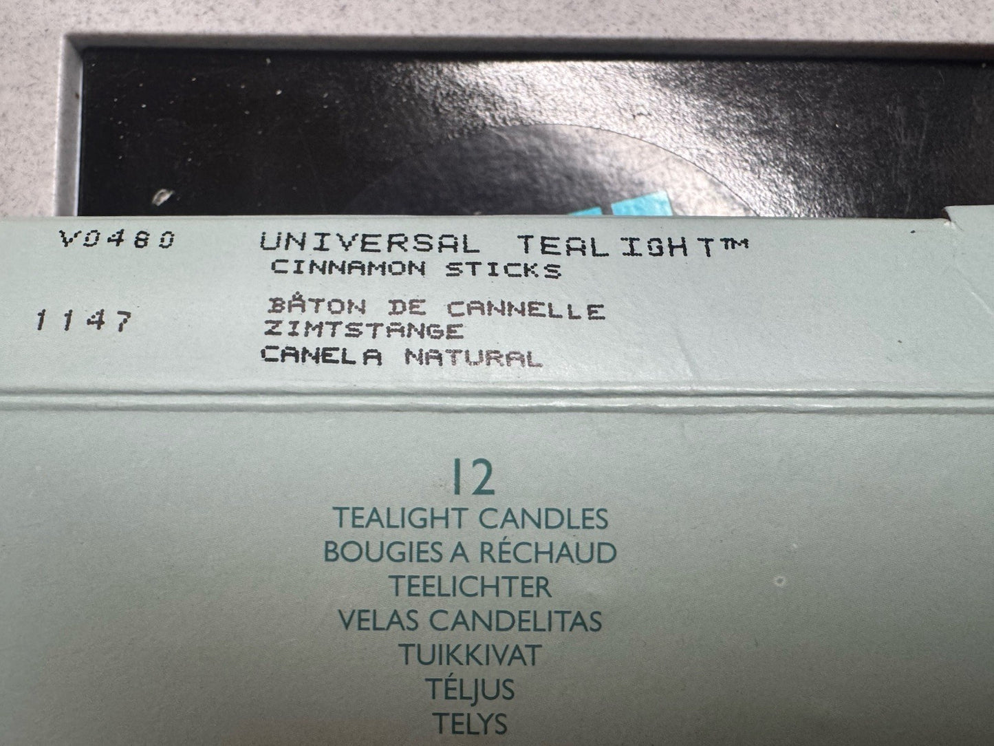 PartyLite Cinnamon Sticks Tealight Candles 12 Pack Universal Tealight USA V0480