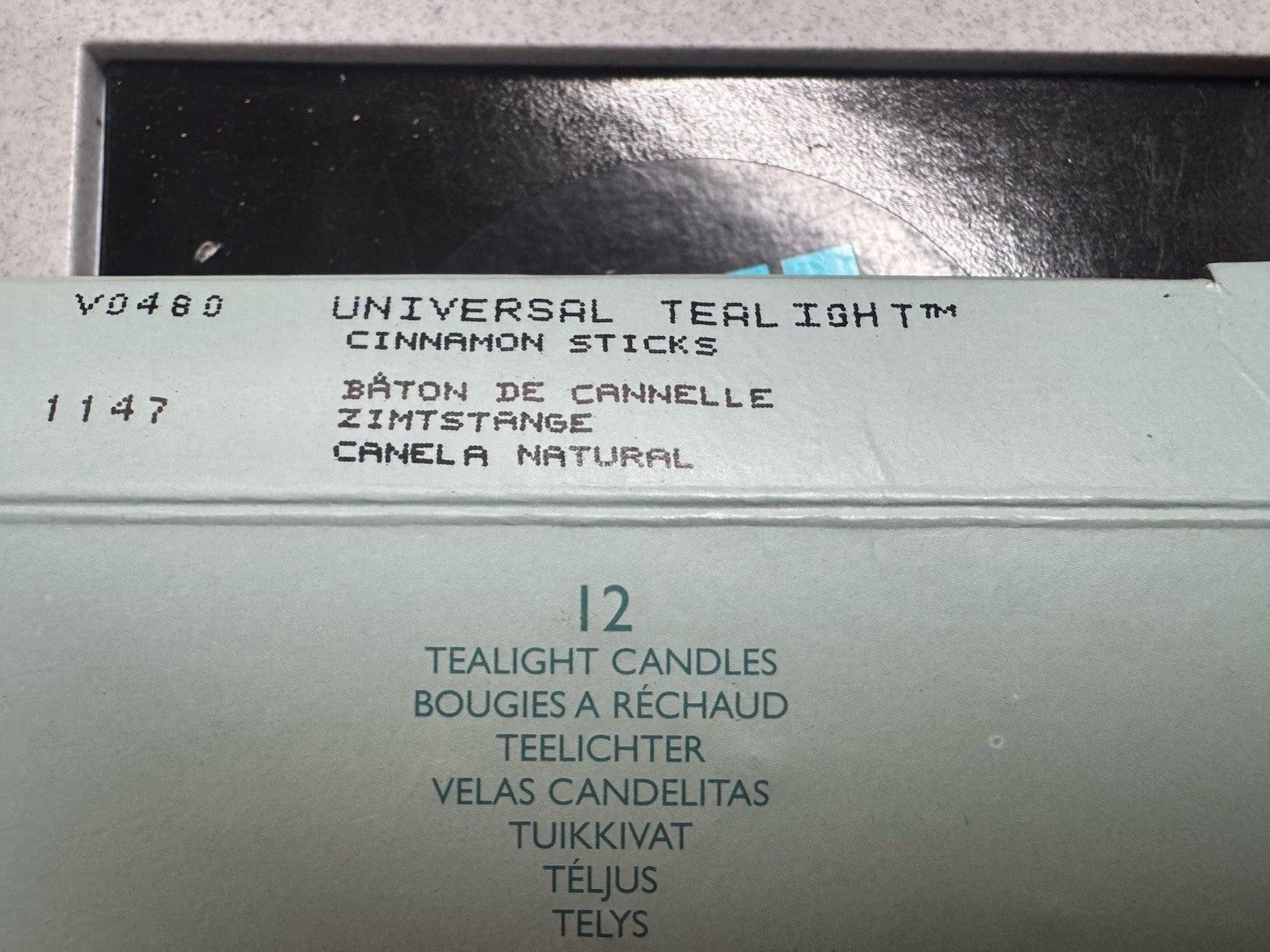 PartyLite Cinnamon Sticks Tealight Candles 12 Pack Universal Tealight USA V0480
