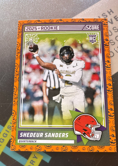 2025 Score - Rookies Shedeur Sanders #15 Pumpkin (RC)